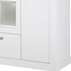 Wohnen Esszimmer Möbel Set in weißer Holzoptik Pinie - Liancos (vierteilig)