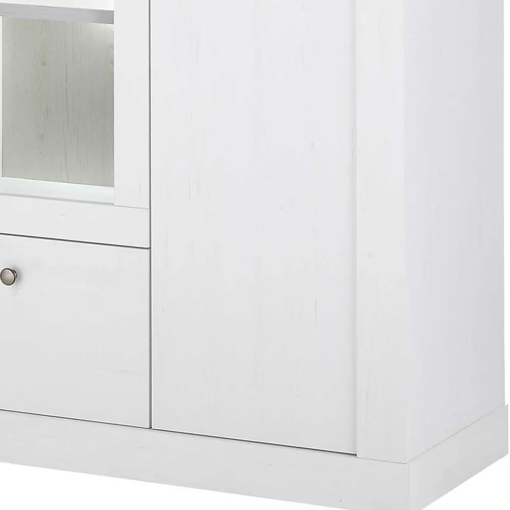 Wohnen Esszimmer Möbel Set in weißer Holzoptik Pinie - Liancos (vierteilig)