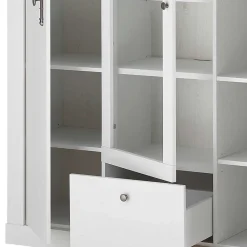 Wohnen Esszimmer Möbel Set in weißer Holzoptik Pinie - Liancos (vierteilig)