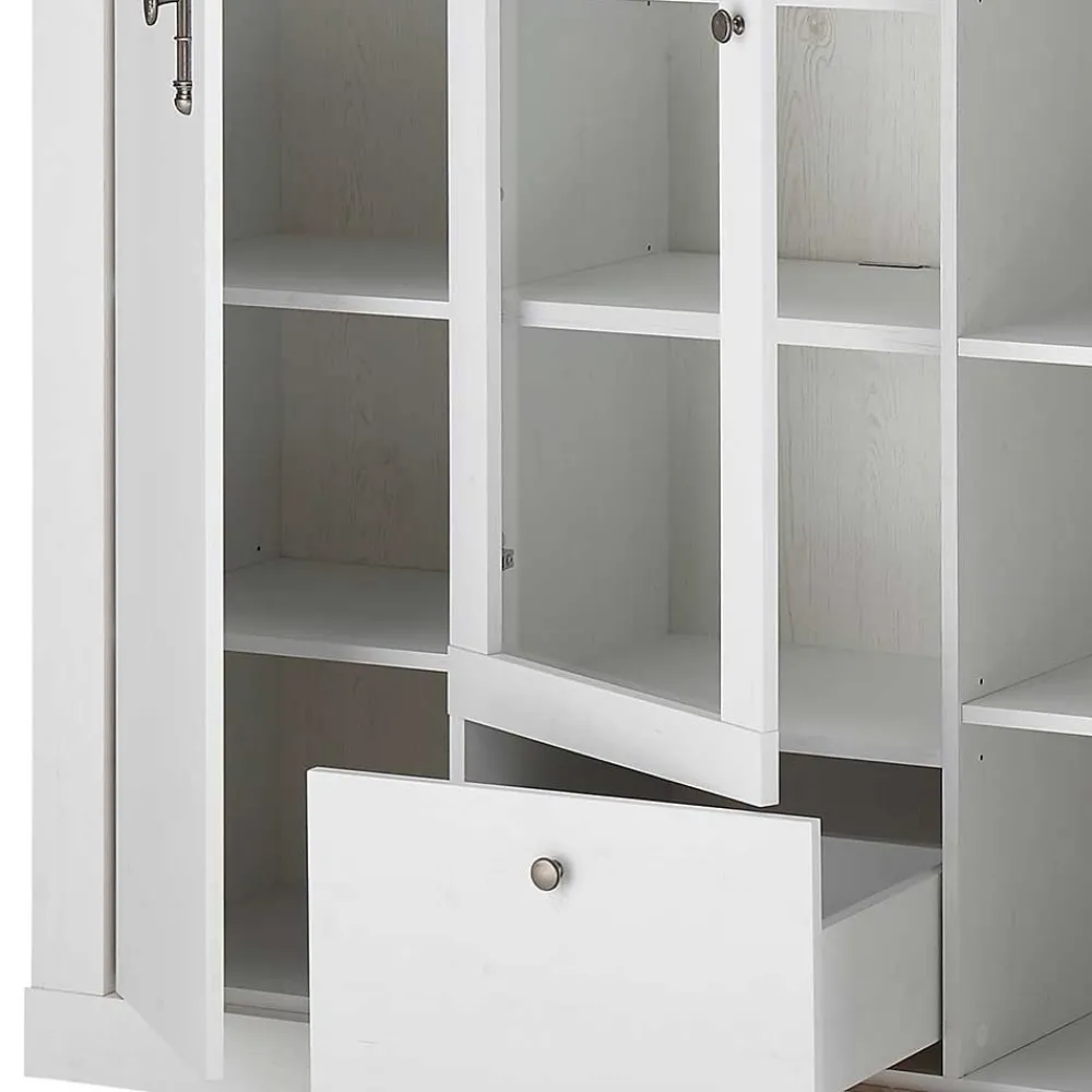 Wohnen Esszimmer Möbel Set in weißer Holzoptik Pinie - Liancos (vierteilig)