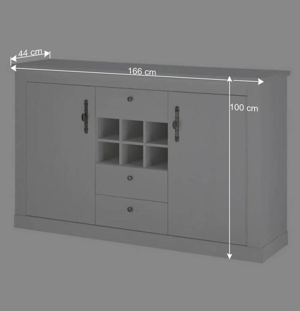 Wohnen Esszimmer Möbel Set in weißer Holzoptik Pinie - Liancos (vierteilig)