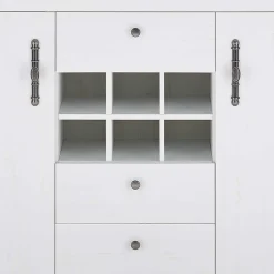 Wohnen Esszimmer Möbel Set in weißer Holzoptik Pinie - Liancos (vierteilig)