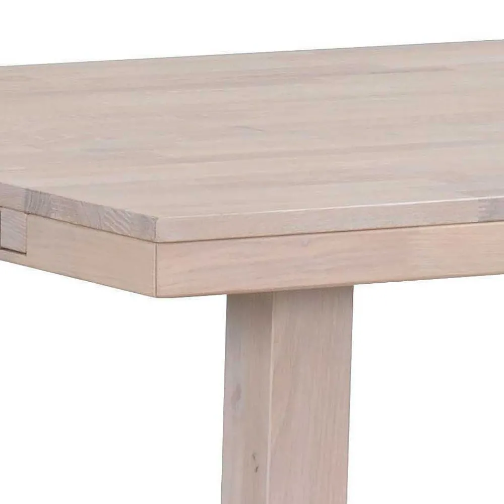 Wohnen Küchen-Essgruppen|Esszimmer Komplett*Esszimmer 4-Personen Gruppe White Wash - Dioca (fünfteilig)