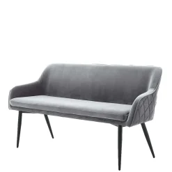 Wohnen Sitzbank|Küchenbänke*Esszimmer Polsterbank in Grau mit Schwarz - Setta