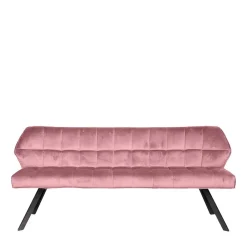 Wohnen Esszimmer Polsterbank in Rosa Samt - Miobelda