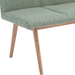 Wohnen Küchenbänke|Esszimmerbänke*Esszimmer Polsterbank in Grün & Eiche - Pusadon