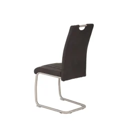 Wohnen Esszimmer Schwingstuhl in Anthrazit - Zenca (Set)