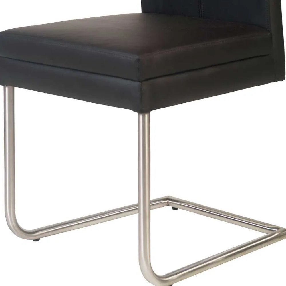 Wohnen Esszimmer Schwingstuhl mit Kunstleder - Monty (2er Set)