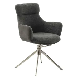 Wohnen Wohnzimmerstühle*Esszimmer Sesselstuhl in Anthrazit - Prising (2er Set)