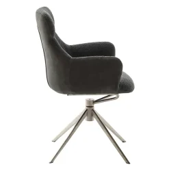 Wohnen Wohnzimmerstühle*Esszimmer Sesselstuhl in Anthrazit - Prising (2er Set)