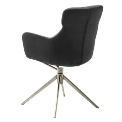 Wohnen Wohnzimmerstühle*Esszimmer Sesselstuhl in Anthrazit - Prising (2er Set)