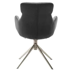 Wohnen Wohnzimmerstühle*Esszimmer Sesselstuhl in Anthrazit - Prising (2er Set)