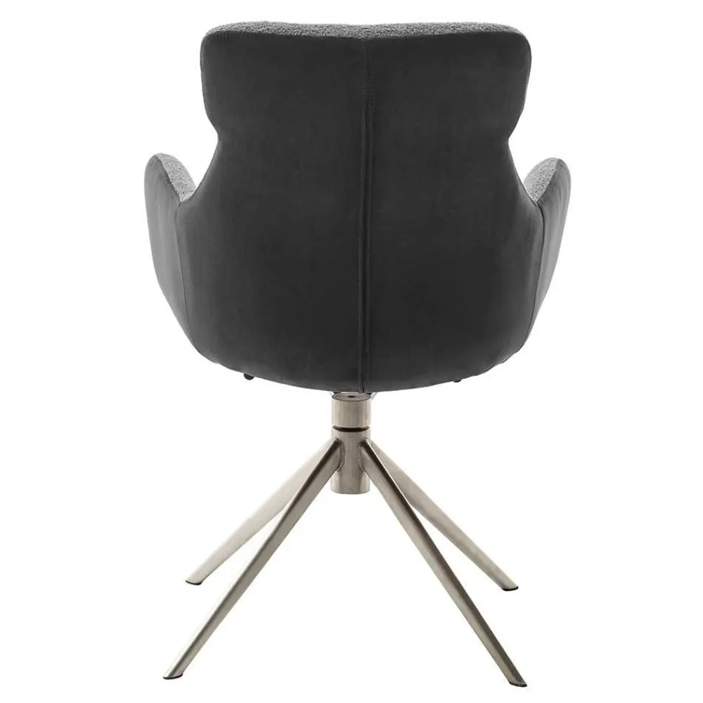 Wohnen Wohnzimmerstühle*Esszimmer Sesselstuhl in Anthrazit - Prising (2er Set)