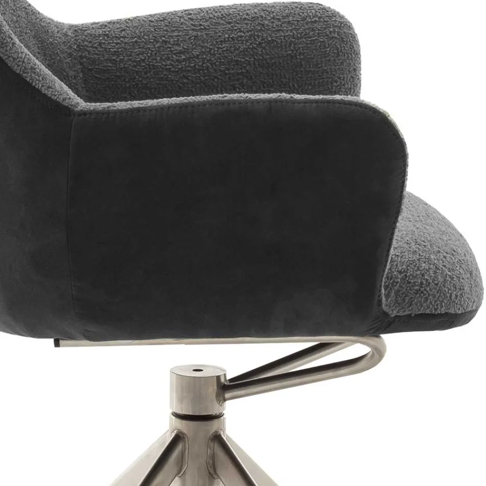 Wohnen Wohnzimmerstühle*Esszimmer Sesselstuhl in Anthrazit - Prising (2er Set)