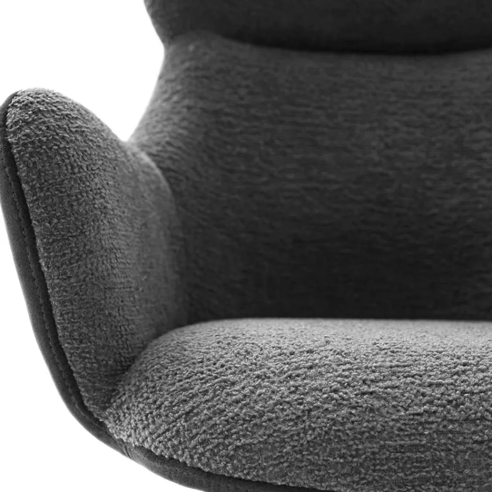 Wohnen Wohnzimmerstühle*Esszimmer Sesselstuhl in Anthrazit - Prising (2er Set)