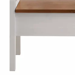 Wohnen Schuhschränke|Küchenbänke*Esszimmer Sitzbank Barlad in Weiß Kiefer massiv