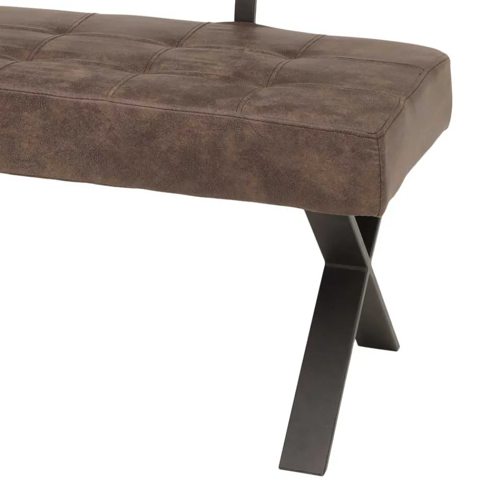 Wohnen Esszimmer Sitzbank Laticio in Braun Microfaser