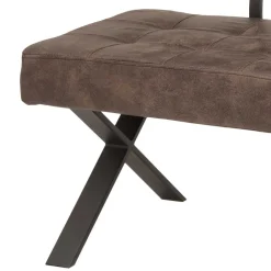 Wohnen Esszimmer Sitzbank Laticio in Braun Microfaser