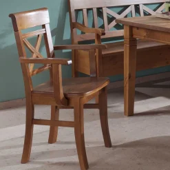 Wohnen Esszimmer Sitzecke Bistrita in Bernsteinfarben (fünfteilig)