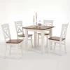 Wohnen Küchen-Essgruppen|Esszimmer Komplett*Esszimmer Sitzgruppe Barlad im Landhausstil (fünfteilig)