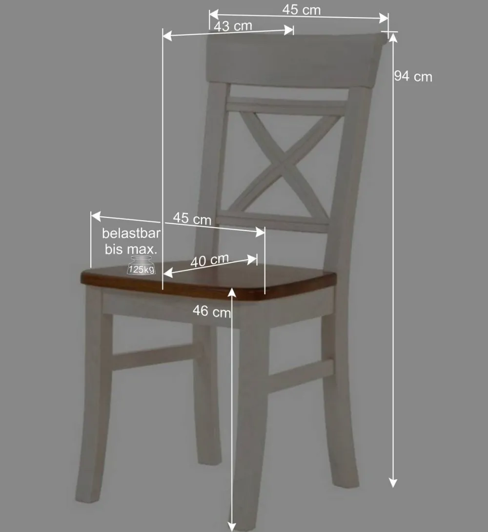 Wohnen Küchen-Essgruppen|Esszimmer Komplett*Esszimmer Sitzgruppe Barlad im Landhausstil (fünfteilig)