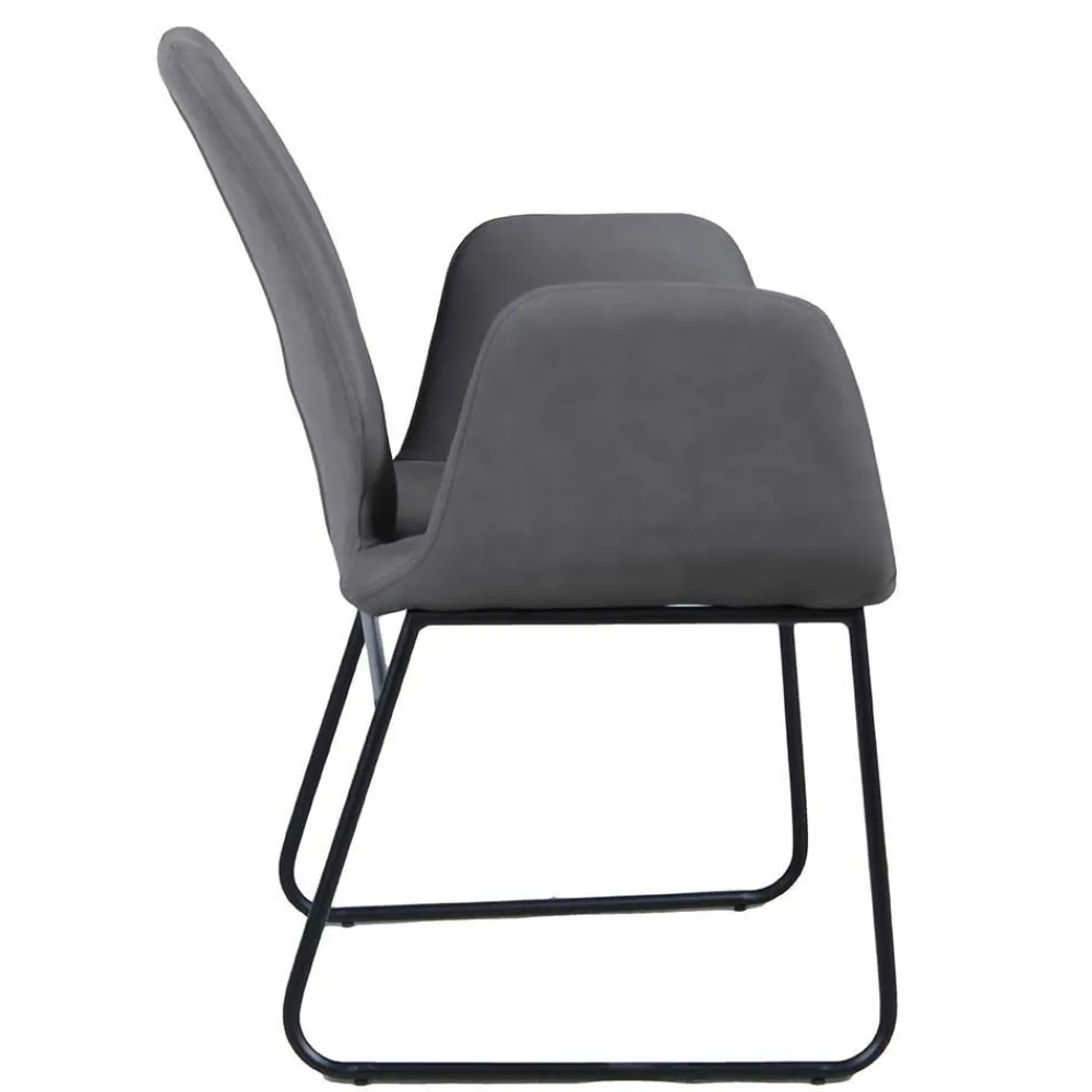 Wohnen Esszimmer Sitzgruppe im Skandi Design - Grooves (fünfteilig)