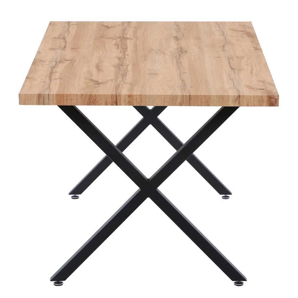 Wohnen Esszimmer Sitzgruppe im Skandi Design - Grooves (fünfteilig)