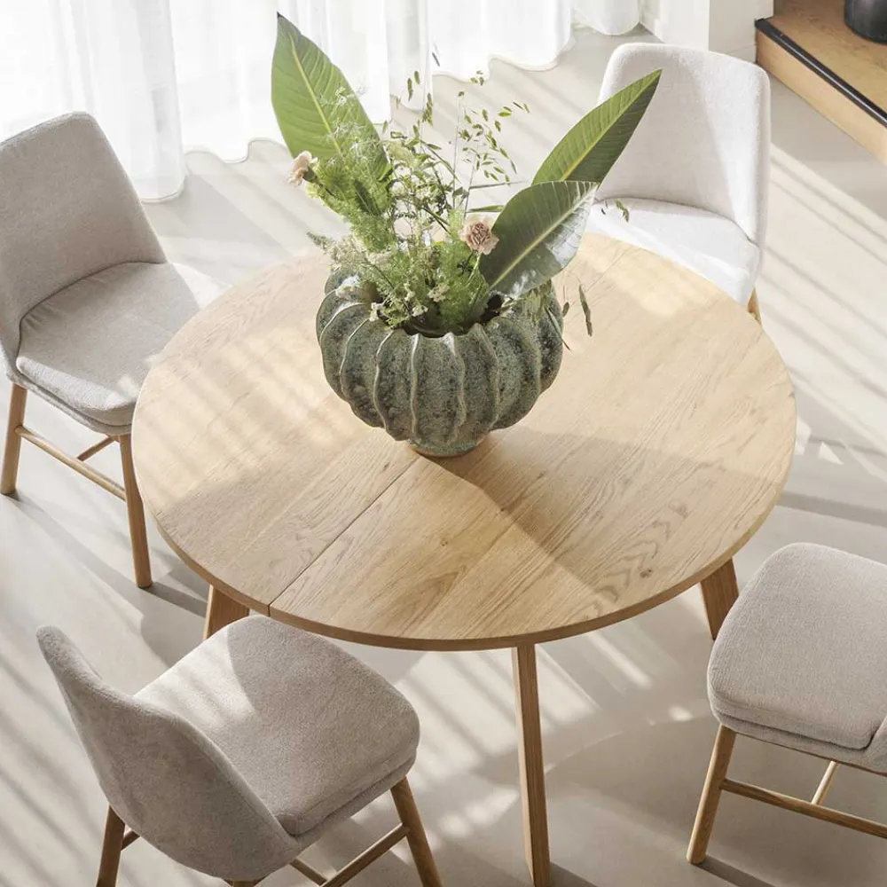 Wohnen Sitzgruppe|Küchen-Essgruppen*Esszimmer Sitzgruppe im Scandi Chic - Rascilda (siebenteilig)