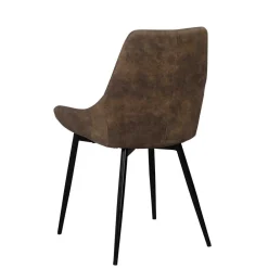 Wohnen Küchen-Essgruppen|Esszimmer Komplett*Esszimmer Sitzgruppe in Braun & Schwarz - Elizabeth (siebenteilig)