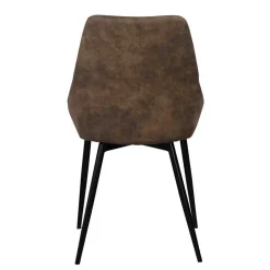 Wohnen Küchen-Essgruppen|Esszimmer Komplett*Esszimmer Sitzgruppe in Braun & Schwarz - Elizabeth (siebenteilig)