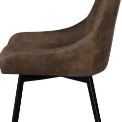 Wohnen Küchen-Essgruppen|Esszimmer Komplett*Esszimmer Sitzgruppe in Braun & Schwarz - Elizabeth (siebenteilig)