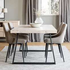 Wohnen Küchen-Essgruppen|Esszimmer Komplett*Esszimmer Sitzgruppe inklusive vier Stühle - Fuxiata (fünfteilig)