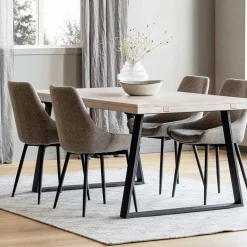 Wohnen Küchen-Essgruppen|Esszimmer Komplett*Esszimmer Sitzgruppe inklusive vier Stühle - Fuxiata (fünfteilig)