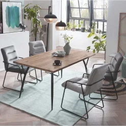 Wohnen Küchen-Essgruppen|Esszimmer Komplett*Esszimmer Sitzgruppe mit Tisch - Franka (fünfteilig)