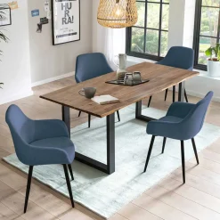 Wohnen Esszimmer Sitzgruppe mit vier Plätzen - Marian (fünfteilig)