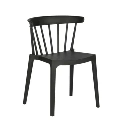 Wohnen Esszimmer Stapelstuhl in Schwarz - Excellenta (2er Set)