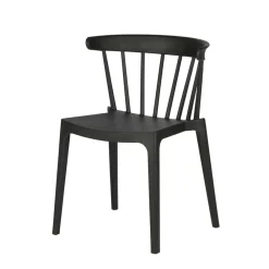 Wohnen Esszimmer Stapelstuhl in Schwarz - Excellenta (2er Set)