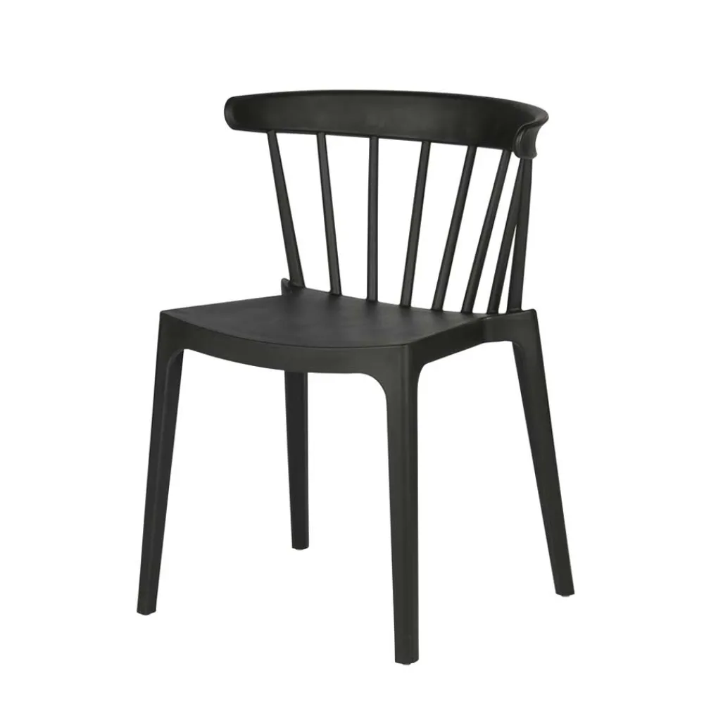 Wohnen Esszimmer Stapelstuhl in Schwarz - Excellenta (2er Set)