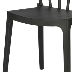 Wohnen Esszimmer Stapelstuhl in Schwarz - Excellenta (2er Set)