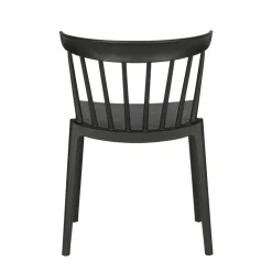 Wohnen Esszimmer Stapelstuhl in Schwarz - Excellenta (2er Set)