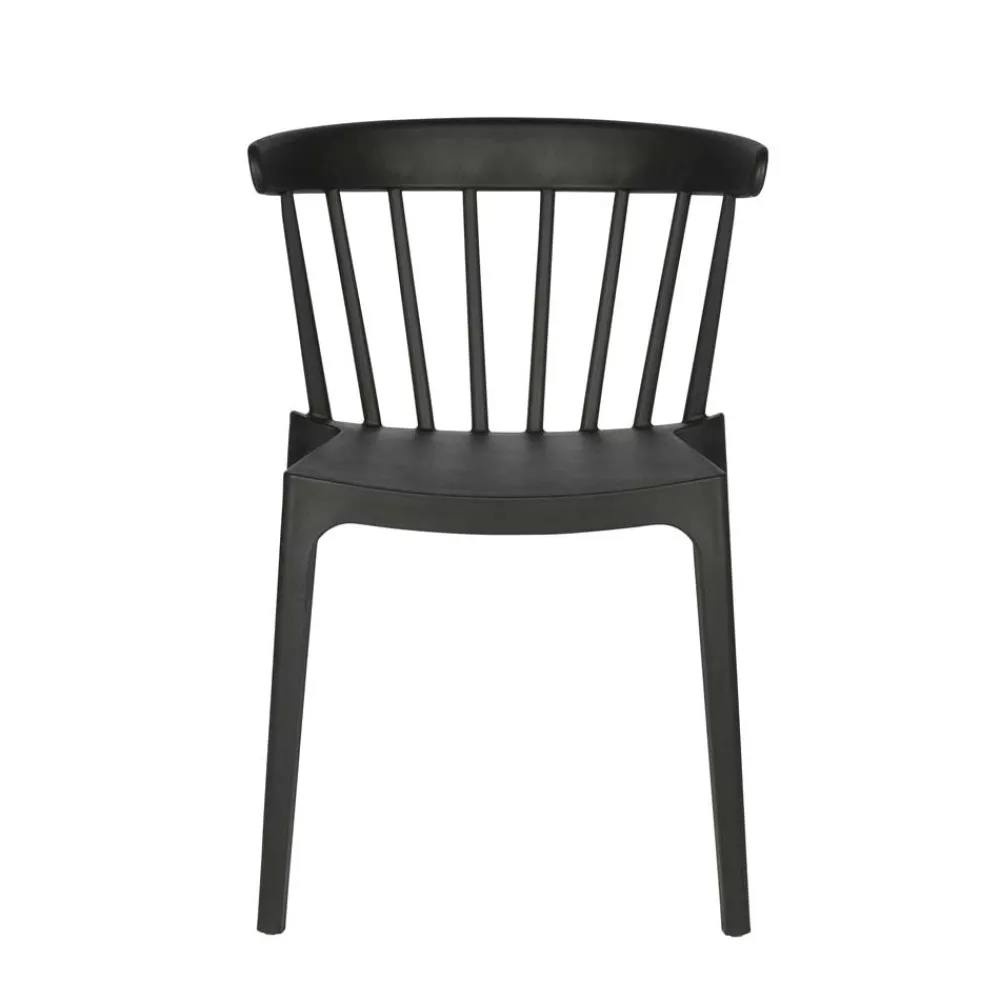 Wohnen Esszimmer Stapelstuhl in Schwarz - Excellenta (2er Set)