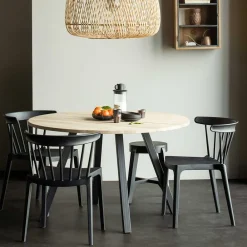 Wohnen Esszimmer Stapelstuhl in Schwarz - Excellenta (2er Set)