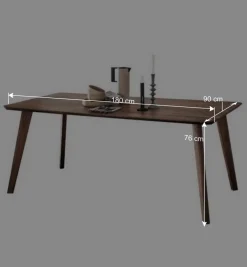 Wohnen Esszimmer Tisch aus Kernbuche in Braun geölt - Malawi