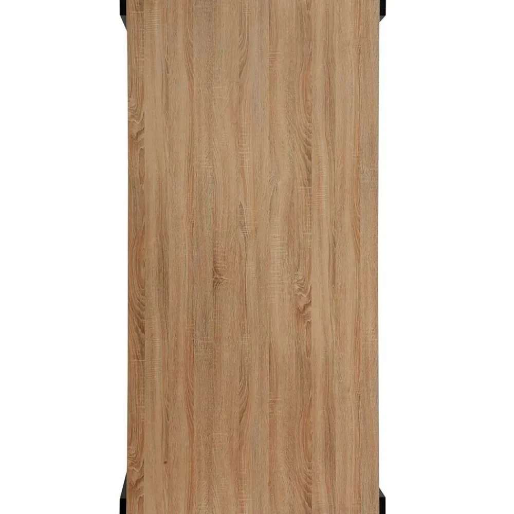 Wohnen Schwarze Möbel|Tische*Esszimmer Tisch in Holzoptik Eiche & Schwarz - Cigano