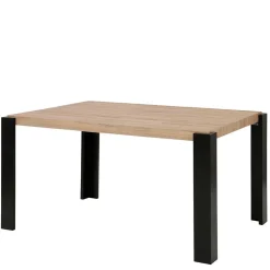 Wohnen Schwarze Möbel|Tische*Esszimmer Tisch in Holzoptik Eiche & Schwarz - Cigano