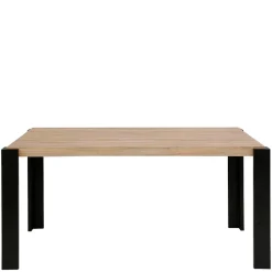 Wohnen Schwarze Möbel|Tische*Esszimmer Tisch in Holzoptik Eiche & Schwarz - Cigano