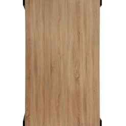 Wohnen Schwarze Möbel|Tische*Esszimmer Tisch in Holzoptik Eiche & Schwarz - Cigano