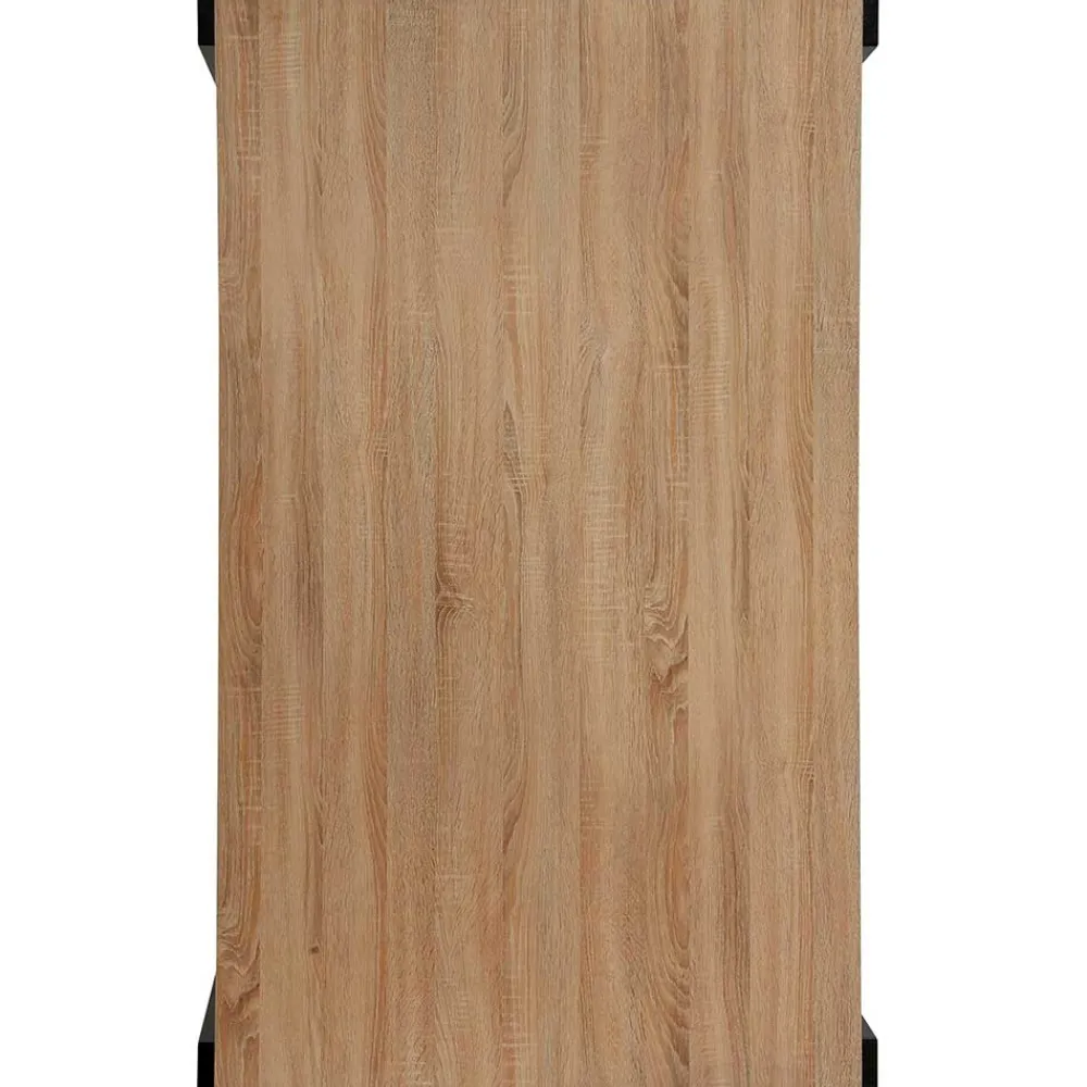 Wohnen Schwarze Möbel|Tische*Esszimmer Tisch in Holzoptik Eiche & Schwarz - Cigano