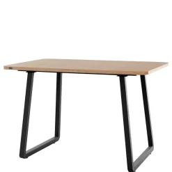 Wohnen Esszimmer Tisch in Wildeiche Optik & Schwarz - Neviska