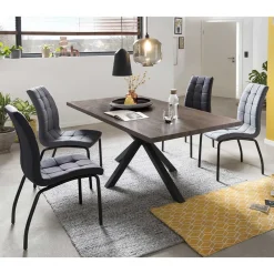 Wohnen Esszimmer Tischgruppe mit vier Sitzplätzen - Terry (fünfteilig)